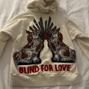 Gucci blind for Love hoodie creme size M (38 euro)